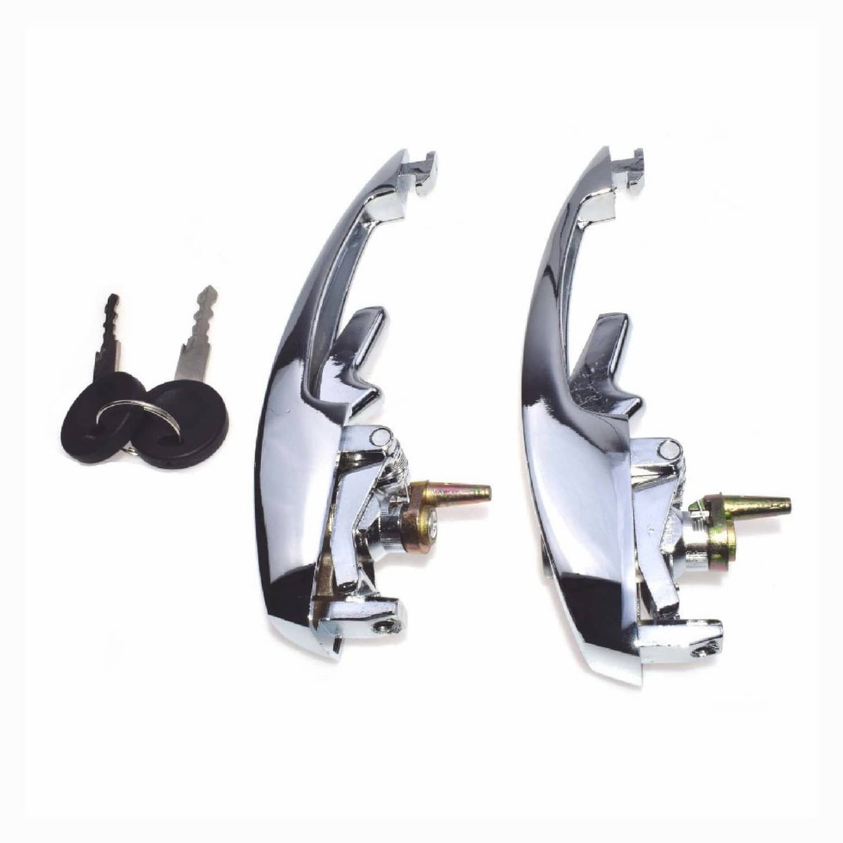 Solid Spare PAIR) OUTER DOOR HANDLES WITH MATCHED KEYS FITS VW TYPE1 BUG 113898205M 1968-79