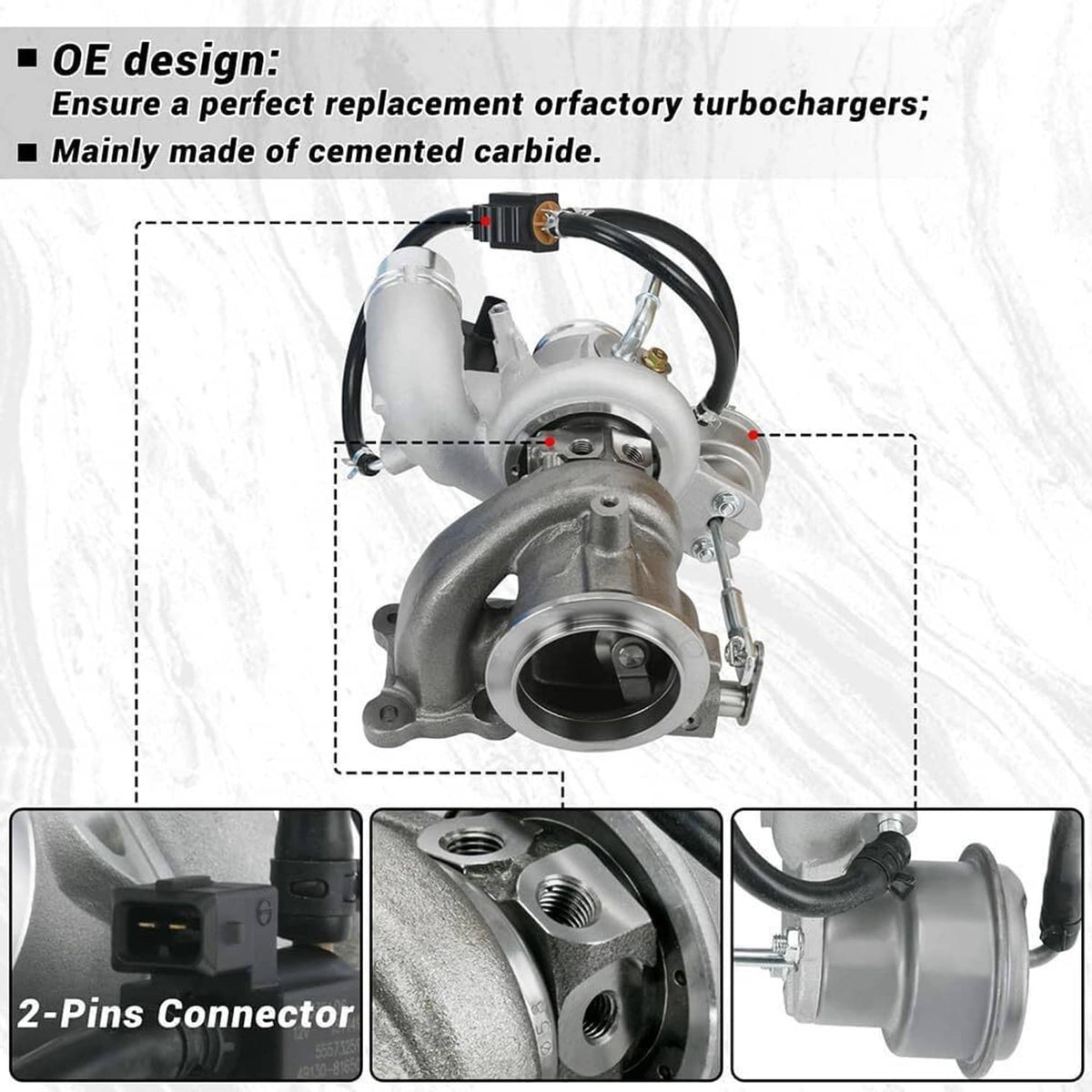 Solidspare Turbo Turbocharger 12699230 For 2018-2022 Chevrolet Equinox GMC Terrain 1.5L SUV