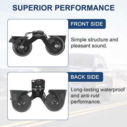Solidspare High & Low Pitch Horn With Bracket Fits 2016-2019 Ford Explorer 076-004