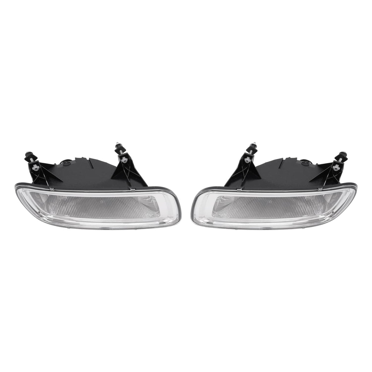 Solid Spare Fog Lights Assembly Clear Lens w/ Bulbs For 04-06 Ford F-150 06 Lincoln Mark LT
