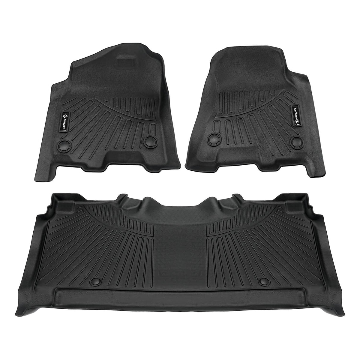 Solidspare For 2019-2026 Dodge Ram 1500 Crew Cab (NOT Classic Models) TPE Floor Mats Set