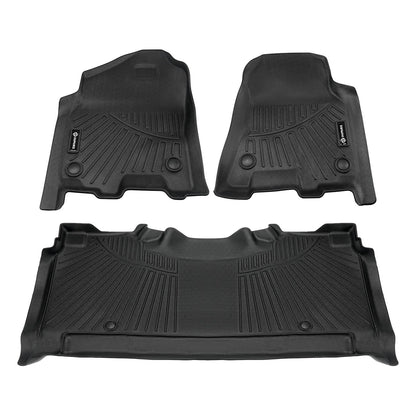 Solidspare For 2019-2026 Dodge Ram 1500 Crew Cab (NOT Classic Models) TPE Floor Mats Set