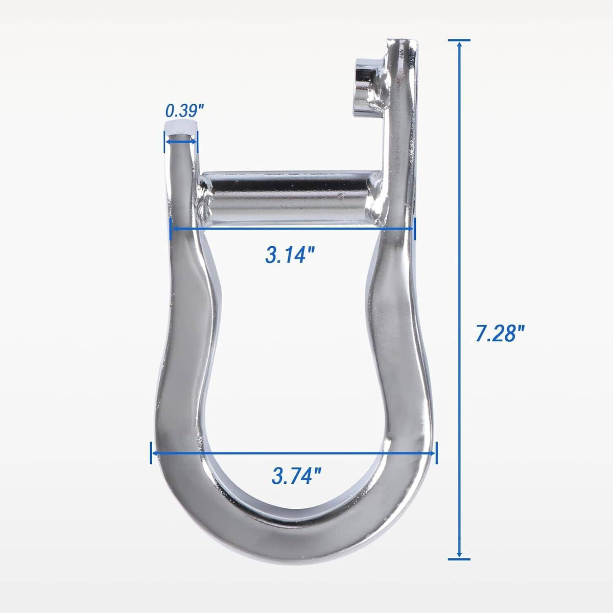 Solidspare 2Pcs Chrome Tow Hooks 84072462 for Chevrolet GMC Silverado Sierra 1500 2007-2019