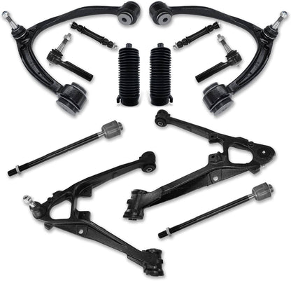 Solidspare 12Pcs Front Upper Lower Control Arm Set for 2007-13 Escalade Chevy Silverado GMC
