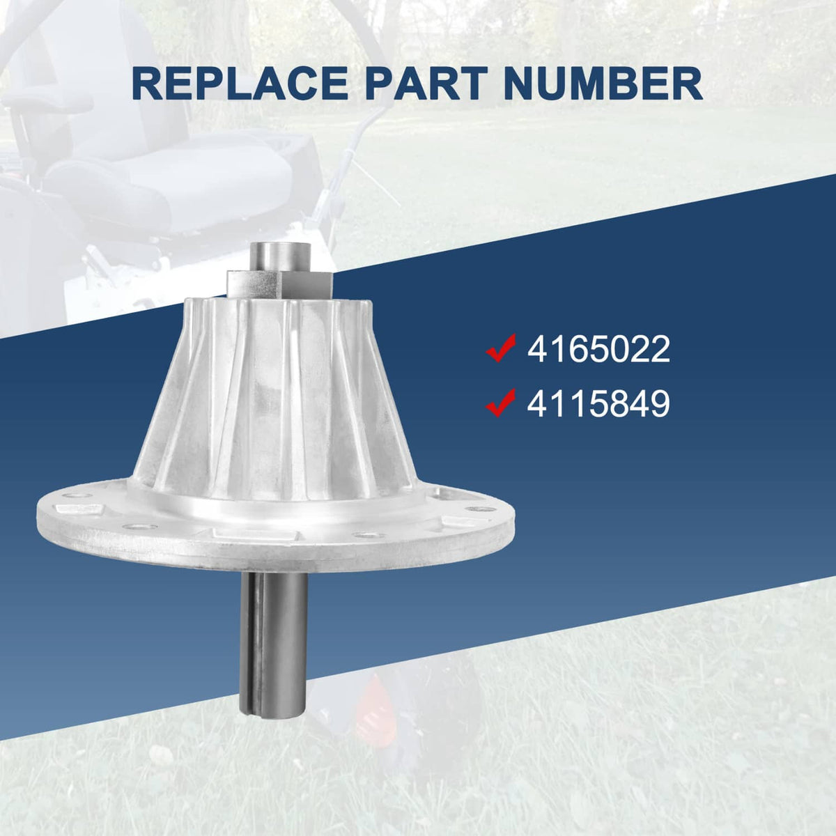 Solidspare New Ransomes Bob-Cat ZT200 Spindle Assembly 4115849 4165022 Bunton Ryan
