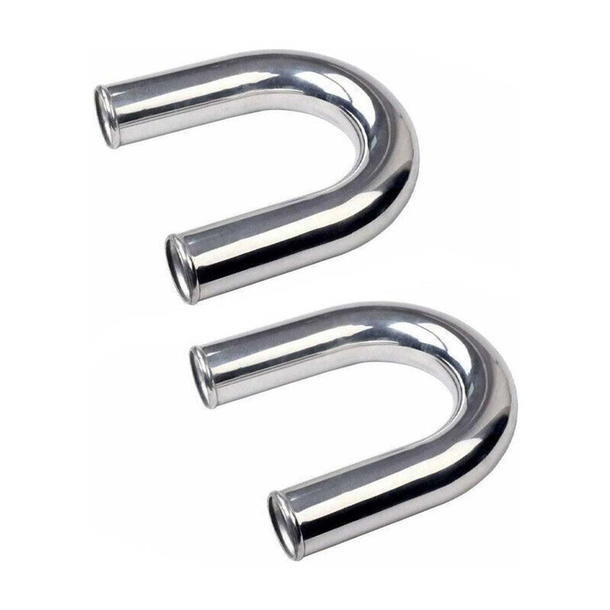 Solidspare 2.5" Universal Aluminum Turbo Intercooler Elbow Pipe Kit + Silicone Hose + Clamp