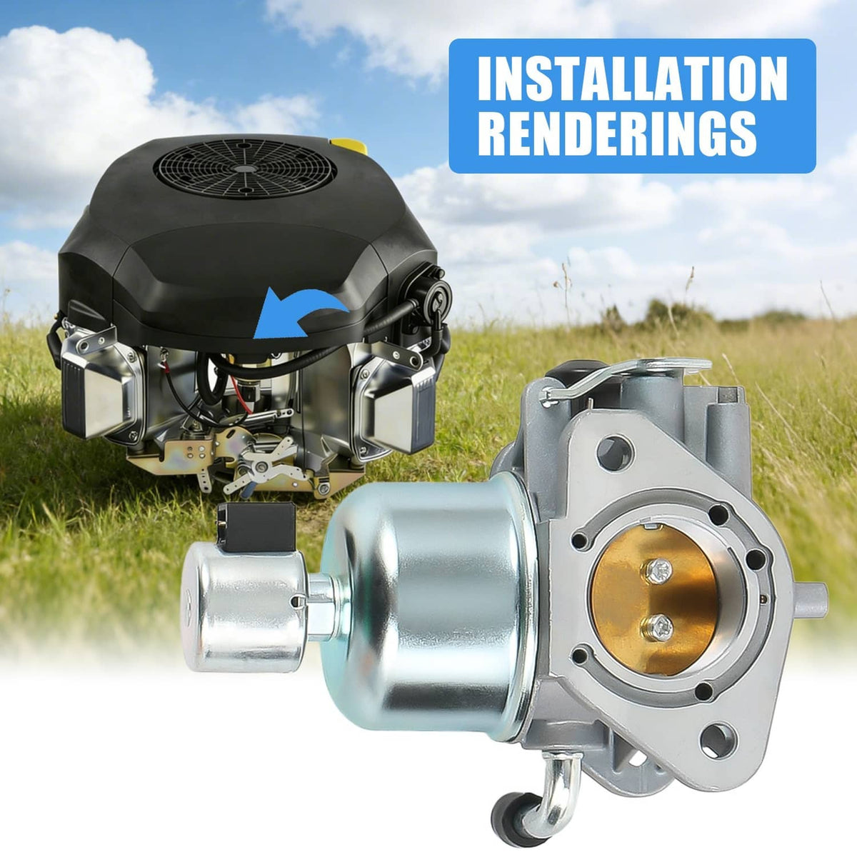 Solidspare New Carburetor Carb For Kohler KT725 KT730 KT735 KT740 KT745 7000 Series Engine