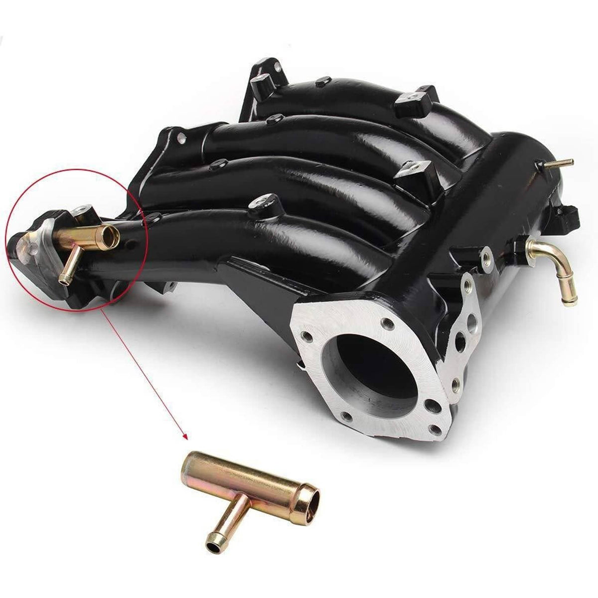 Solidspare D15 D16 D Series Intake Manifold +70mm Throttle Body For Honda Civic CRX DEL SOL