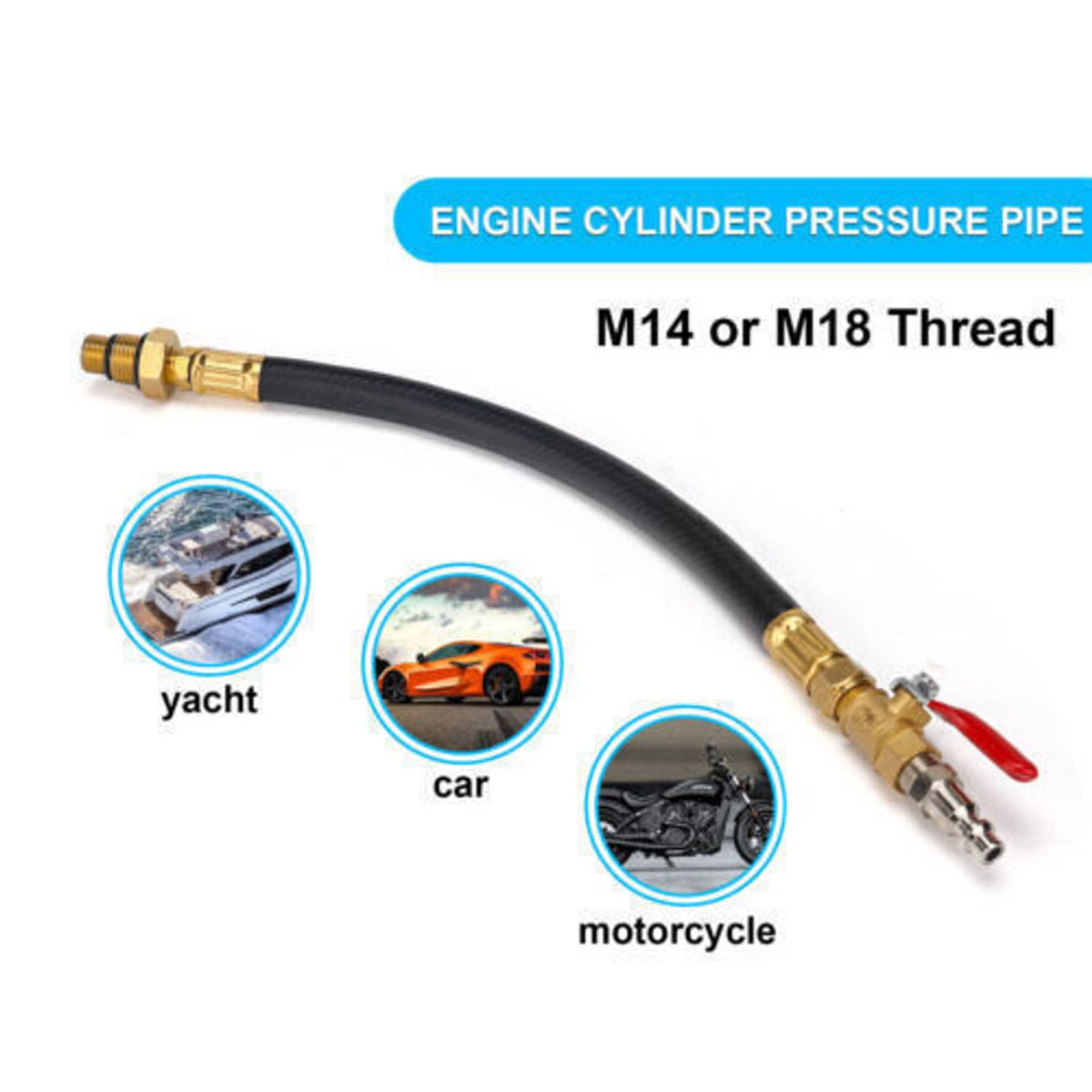 Solidspare LS LS1 Engine Valve Spring Compressor & Air Valve Holding Hose Tool For GM Chevy