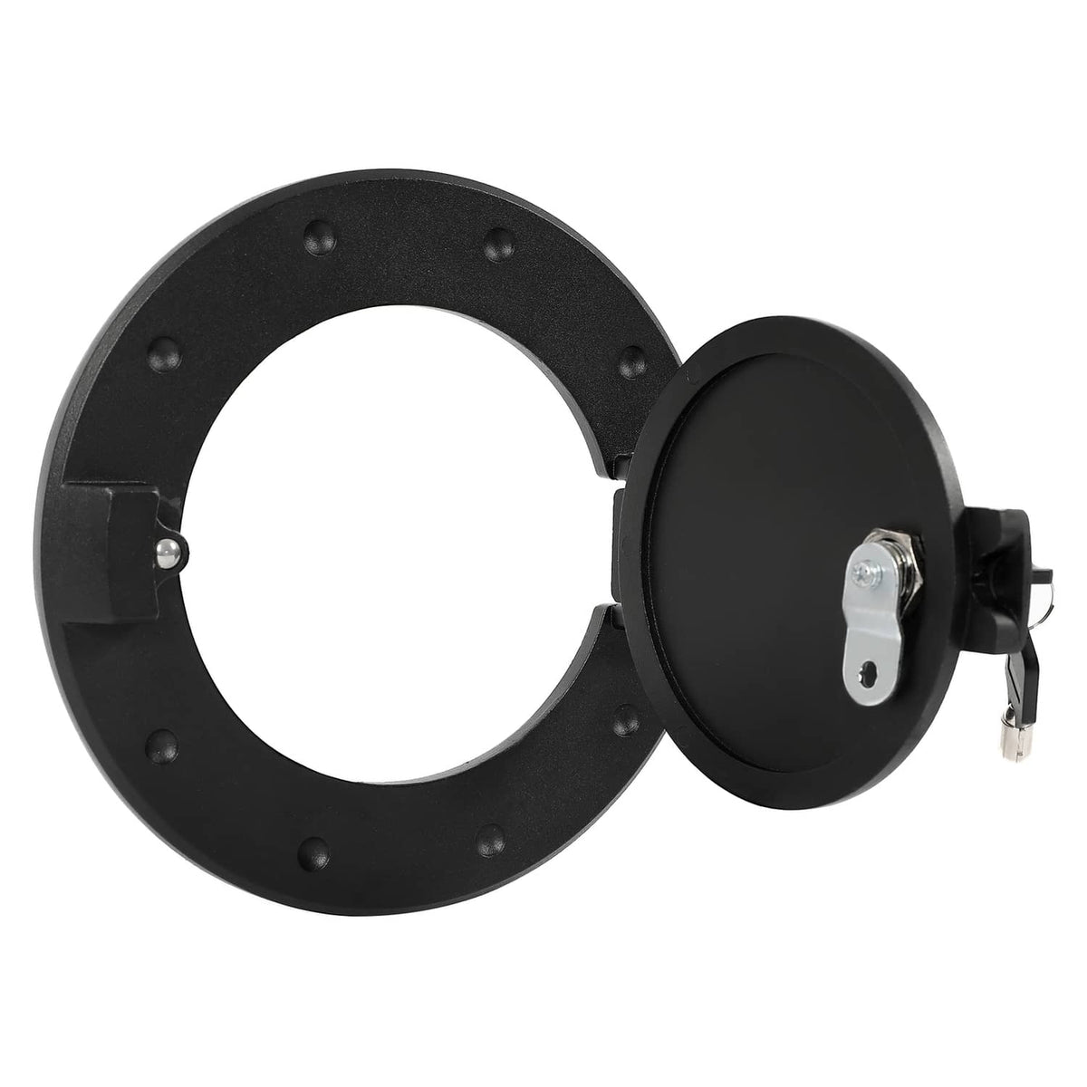 Solid Spare For Hummer H2 2003-2009 Locking Fuel Door Gas Tank Cap Cover ALUMINUM Black New