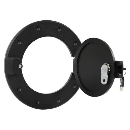 Solid Spare For Hummer H2 2003-2009 Locking Fuel Door Gas Tank Cap Cover ALUMINUM Black New