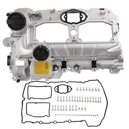 Solidspare Aluminum Valve Cover 11127588412 For BMW N20 F10 F25 320i 328i 528i X3 X5 2.0L