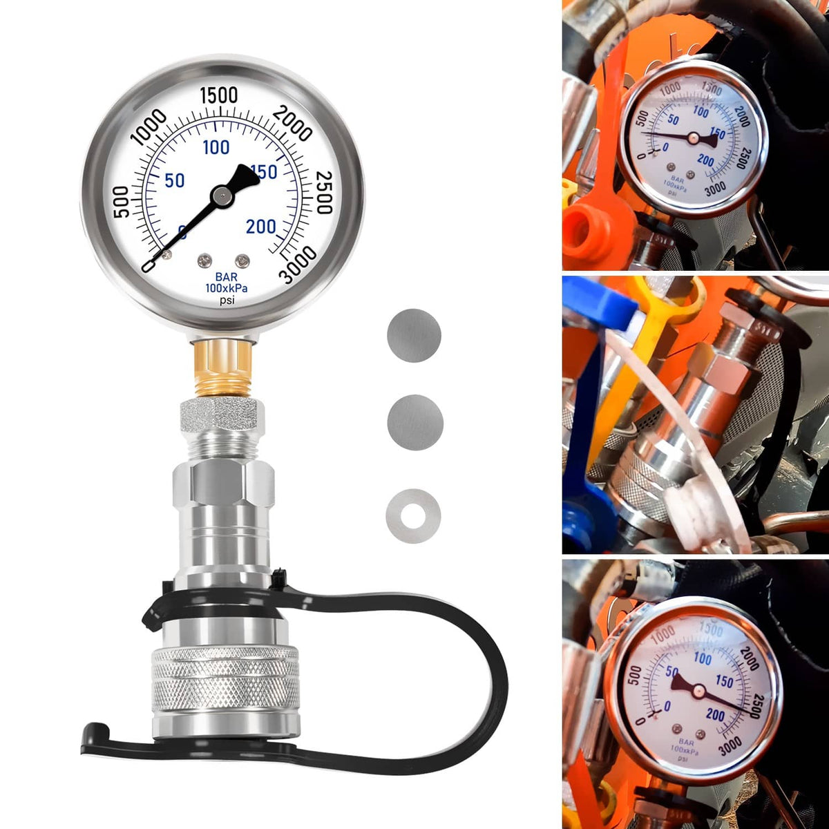 Solidspare Replace for KUBOTA HST Boost Kit W/Gauge HST Hydraulic Shims Fit for KUBOTA MX