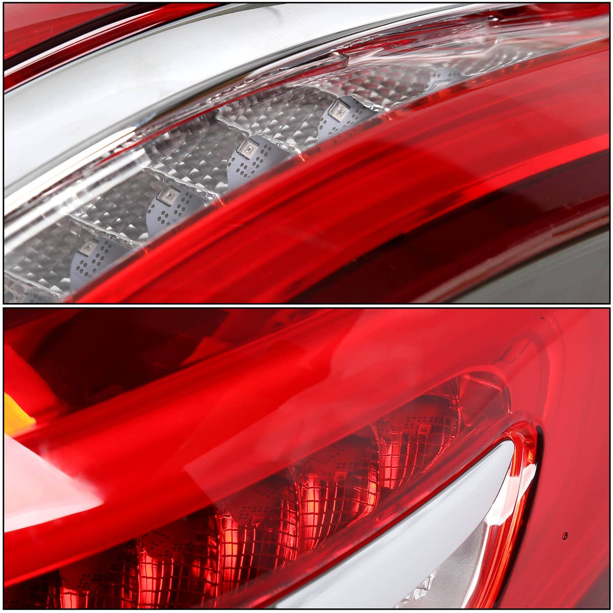 Solid Spare LED Left & Right Tail Lights Lamps Assembly For 2017-2020 2018 2019 Ford Fusion