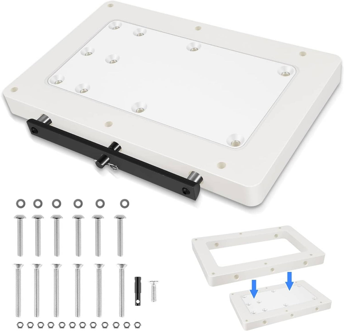 Solidspare 1854055 RTA-55 Quick Release Bracket, Fit for Minn Kota Quest Motors, White