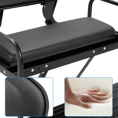 Solidspare For Yamaha G14-G22 Golf Cart Rear Seat Kit For G16 G19 G20 G21 Black Cushion
