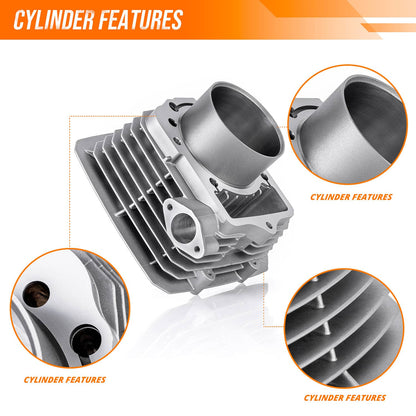 Solidspare Engine Cylinder Piston Kit For Kawasaki Bayou 300 1989-04 11005-1533 11060-1652
