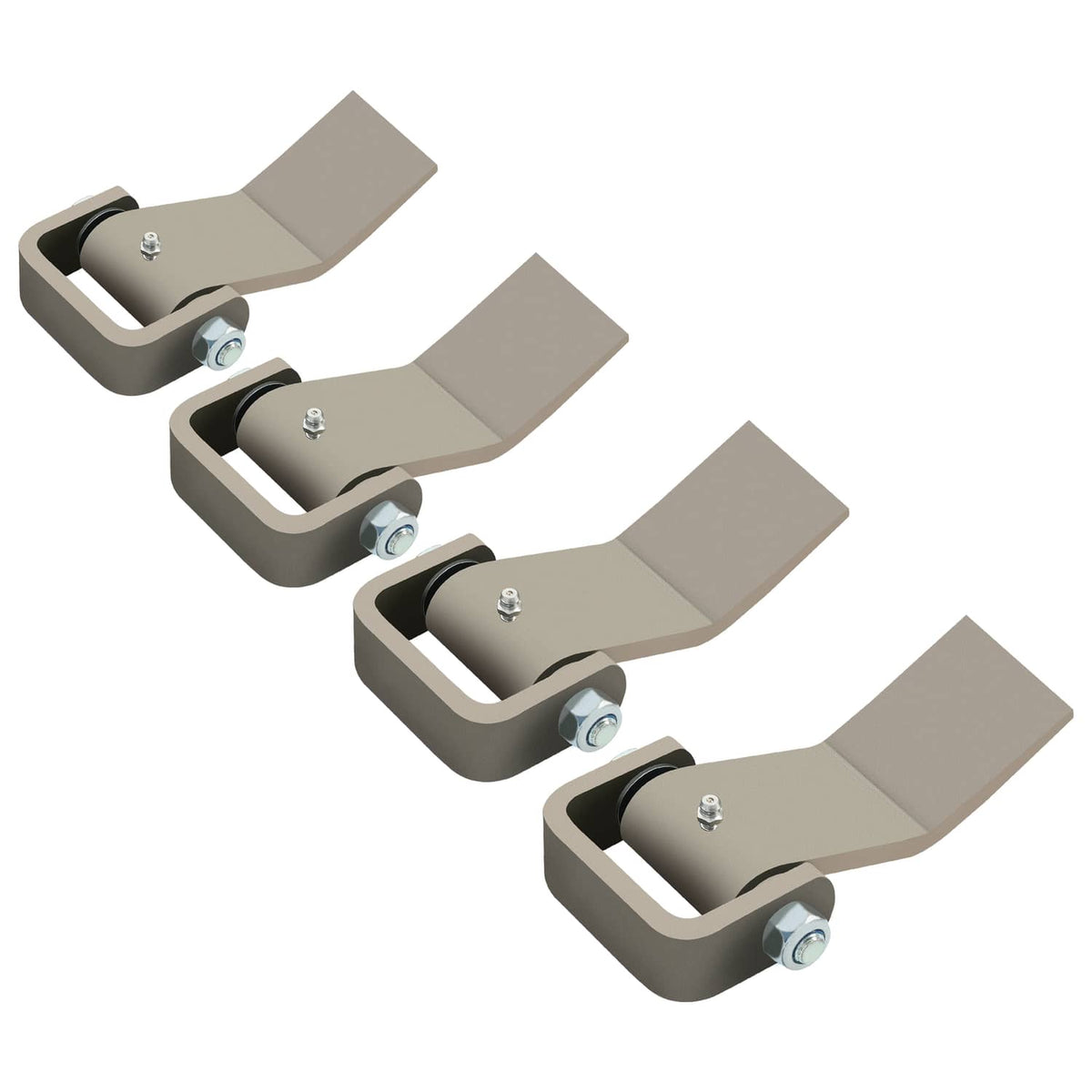 Solid Spare 4 Strap Style Long Leaf Steel Weld On Dump Trailer Door Hinge Greaseable Cargo