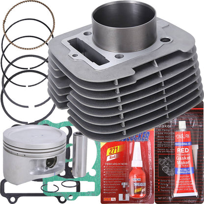 Solidspare For 2000-2012 Yamaha Big Bear 400 Bore 83mm Cylinder Piston Gaskets Top End Kit