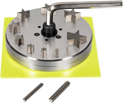 Solidspare Disc Cutter 5mm to 31mm With 10 Punches For Star Shapes Stamping Blanks Star