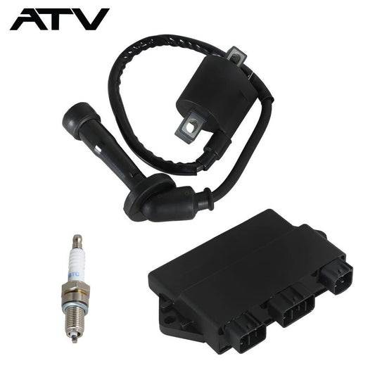 Solidspare Ignition Coil Spark Plug CDI For Yamaha 2002-2003 Grizzly/YFM660