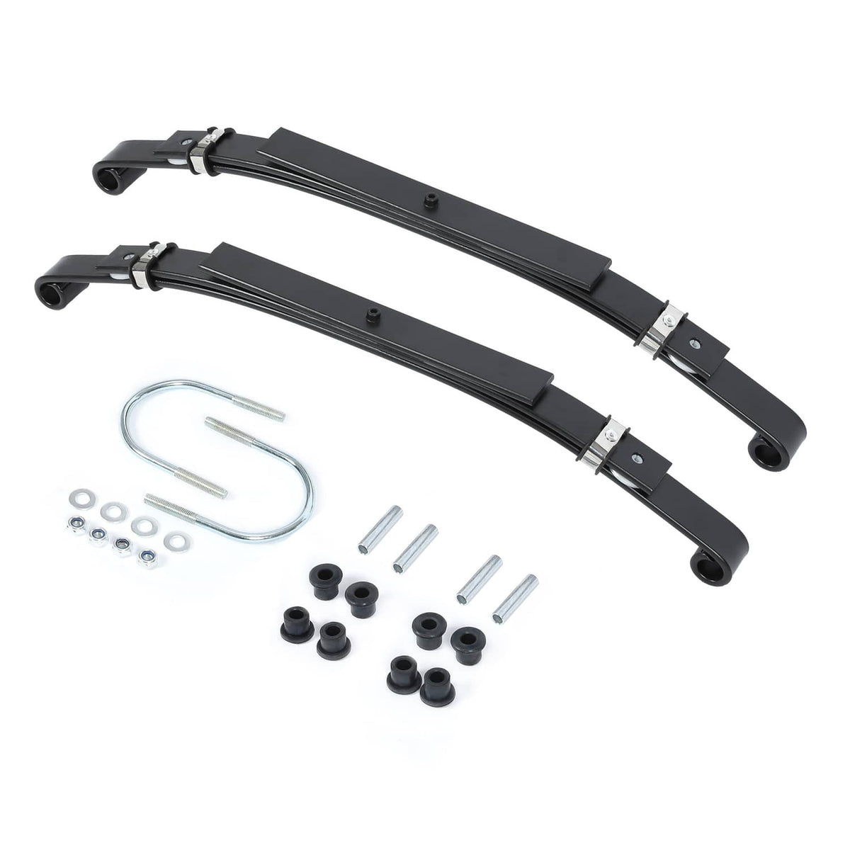 Solidspare Rear Leaf Springs Heavy Duty 3-Leaf w/ Bushings For Club Car DS Golf Cart 1981+
