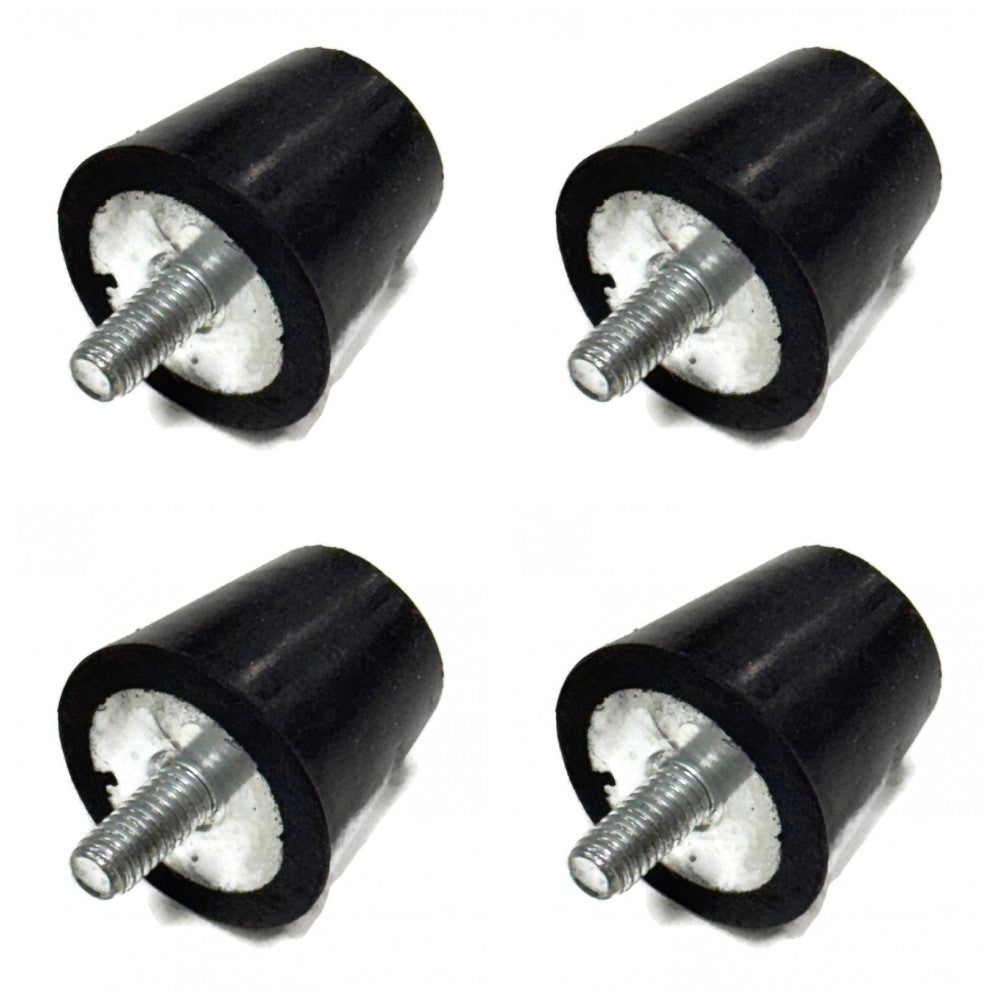 (4) 3/4" Stud 5/16-18 Suspension Rubber Bump Stops Axle Snubbers Jounce Bumpers