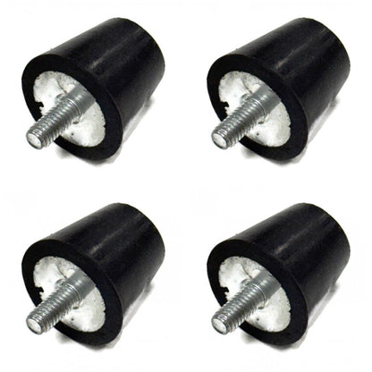 (4) 3/4" Stud 5/16-18 Suspension Rubber Bump Stops Axle Snubbers Jounce Bumpers