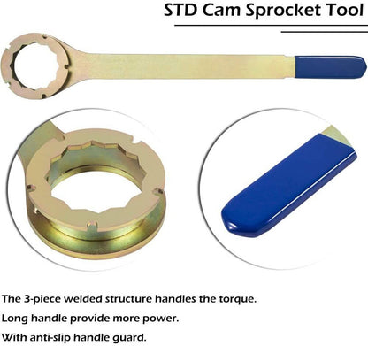 Solid Spare Intake/Exhaust Cam Sprocket Crank Pulley Gear Lock Tool Screw Kit For Subaru STD