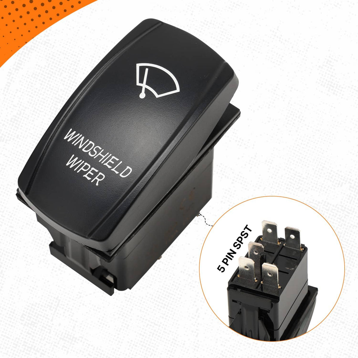 Solidspare 12V Electric Windshield Wiper Motor UTV Kit For Polaris Ranger RZR Honda Pioneer
