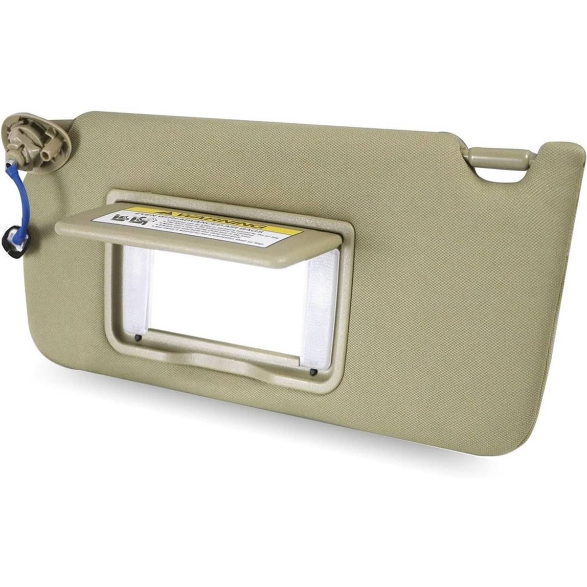 Solidspare Beige/Tan Left Driver Side Sun Visor w/Light & Mirror For Honda Accord 2008-2017
