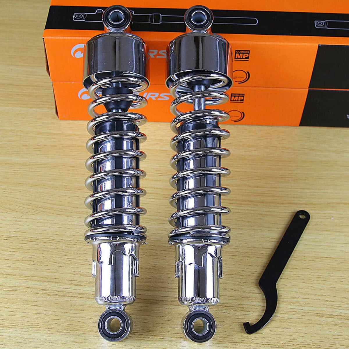 Solidspare 11.75" Rear Lowering Shocks For Harley Road Glide Tour Glide Road King FLT 1980+