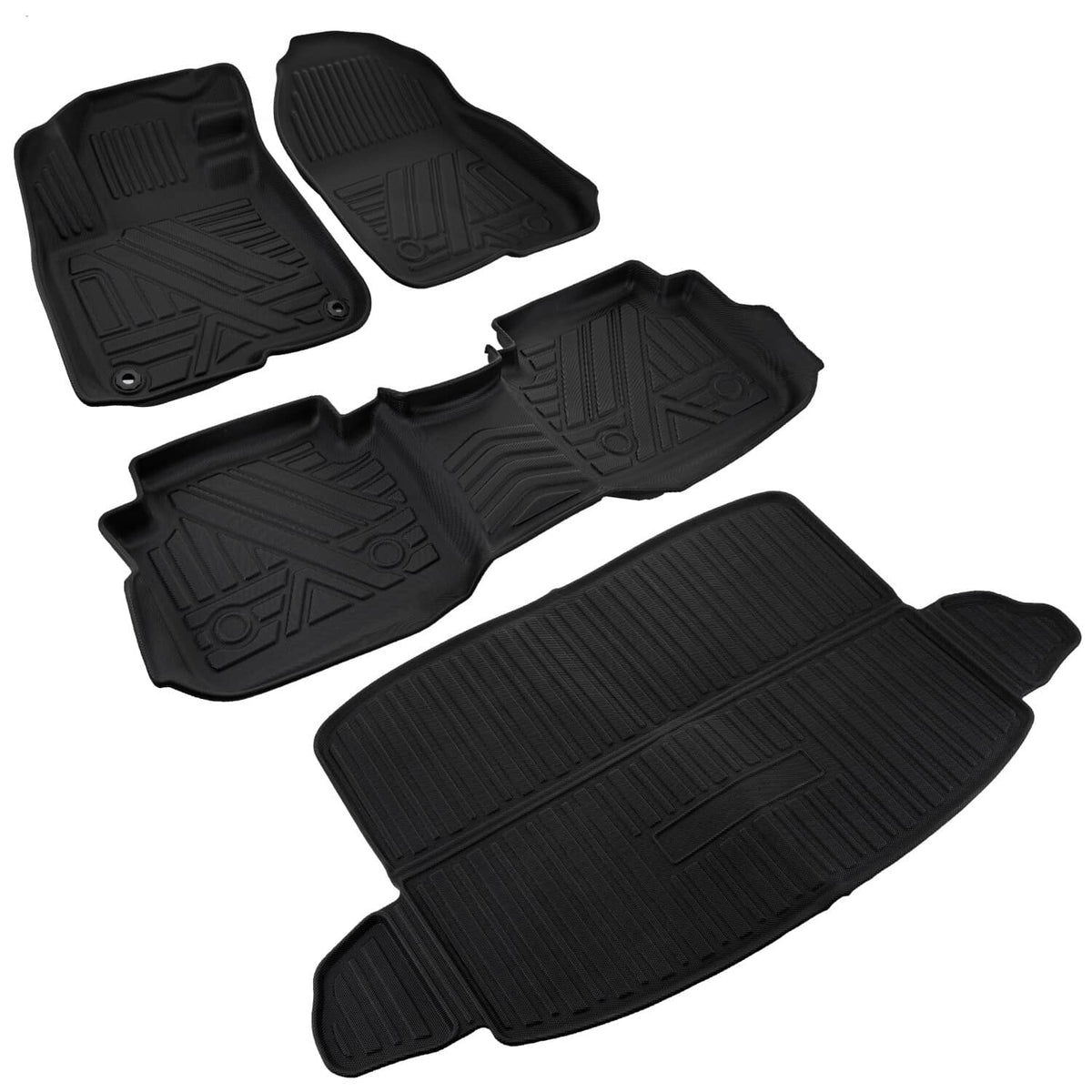 Solidspare All Season Front and Rear Floor Mats w/ Cargo Liners For Honda CR-V 2017-2022