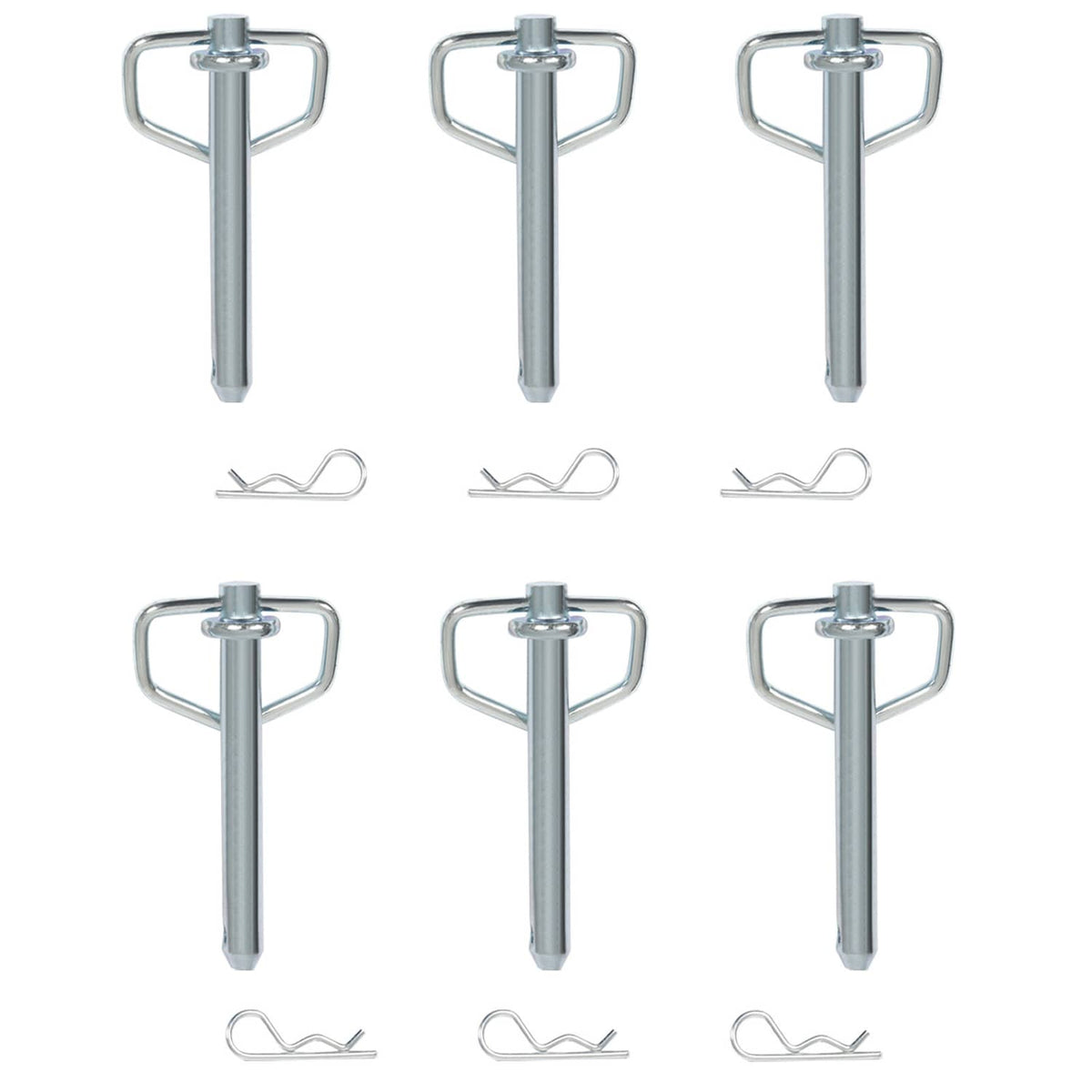 Solidspare 6PK Heavy-Duty 12,000 Lbs Removable D-Ring Stake Pocket For Flatbed/Trailers