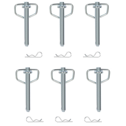 Solidspare 6PK Heavy-Duty 12,000 Lbs Removable D-Ring Stake Pocket For Flatbed/Trailers