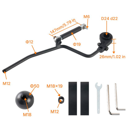 Solidspare For Can-Am Ryker 600 900 Ace Rally 2019-2025 Forward/Reverse Hand Shifter Kit