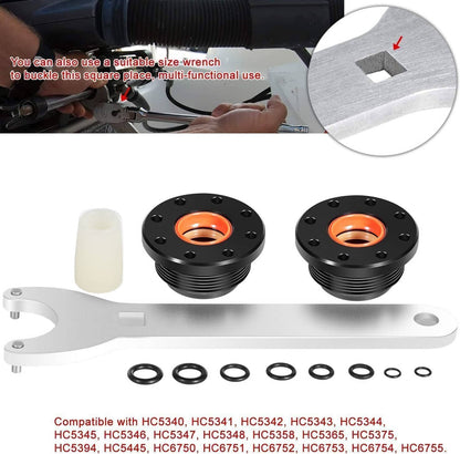 Solidspare For HS5157 Seastar HC5345 Front Mount Hydraulic Steering Cylinder Seals Kit