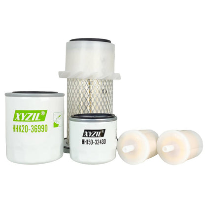 Solid Spare In-Line Fuel Air Oil HST Filter Kit for Kubota GF1800 GF1800E GF1800E-R-2