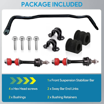 Solidspare Front Stabilizer Bar Kit & K80894 Sway Bar Front Sway Bar & Links 55398938AC