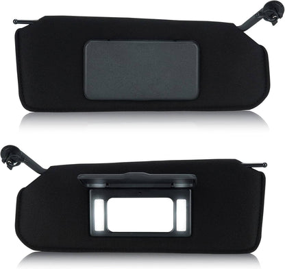 Solidspare Pair Updated Sun Visors Sun Shades W/Bright LED Light For 1997-2004 Corvette C5