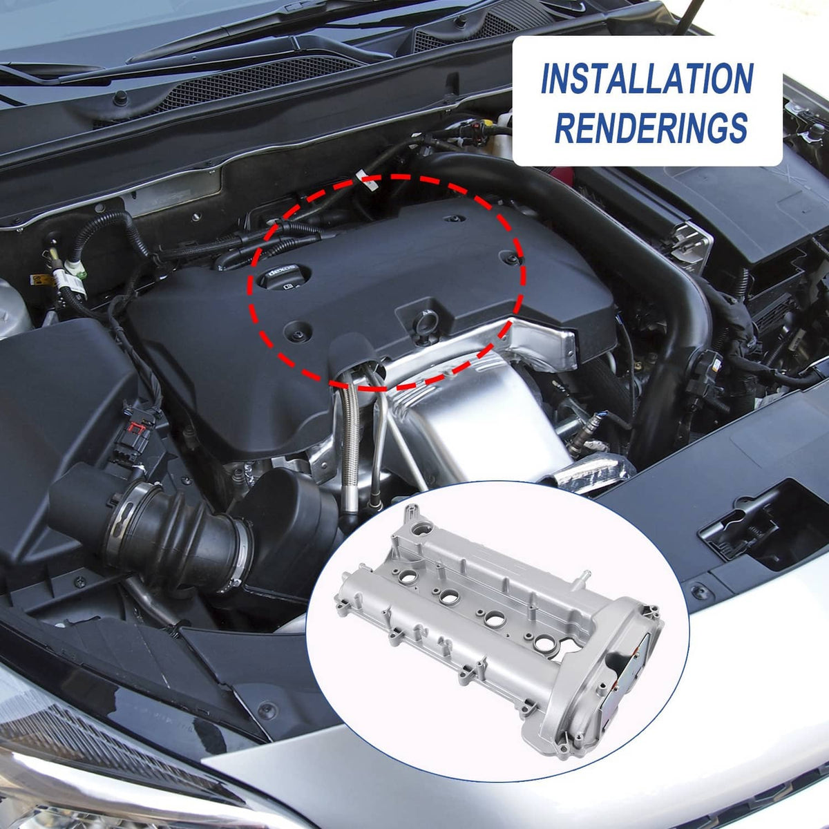 Solidspare 12610279 Engine Valve Cover For 2010-2017 Chevrolet Equinox GMC Terrain 2.4L