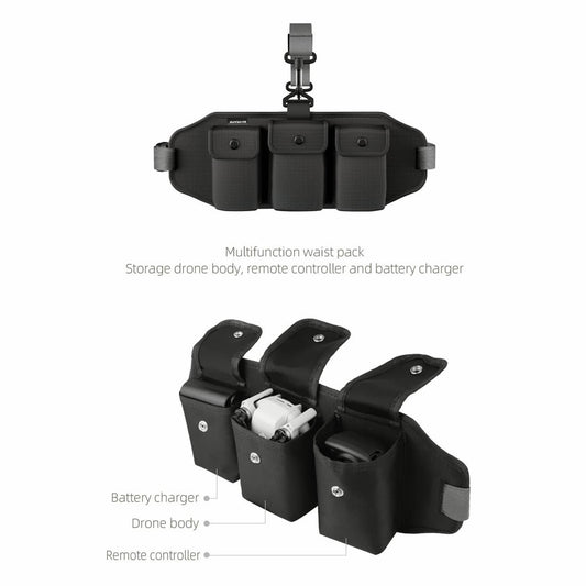 Solid Spare Travel Storage Bag Belt Waist Pack Carring Case For DJI Mavic Mini/Mini SE