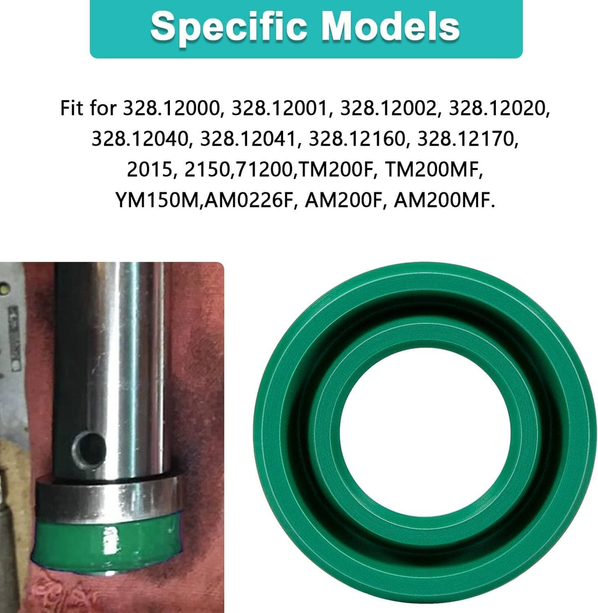 Solid Spare Hydraulic Jack Piston U-Cup Seal Replacement for 2 TON Floor Jack for 328 Series