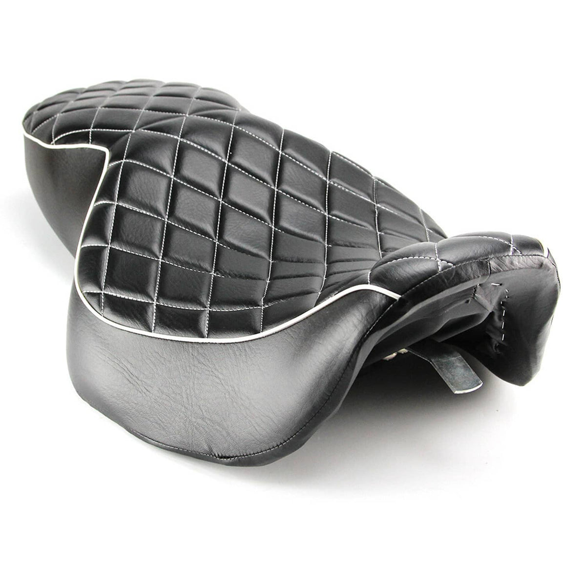 Solidspare Two-up Driver Passenger Seat Black Cushion Fits For Harley Road King 97-07