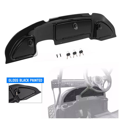 Solidspare For Club Car Precedent 2004-08.5 Golf Cart Dash Kit Dashboard W/Lock Gloss Black