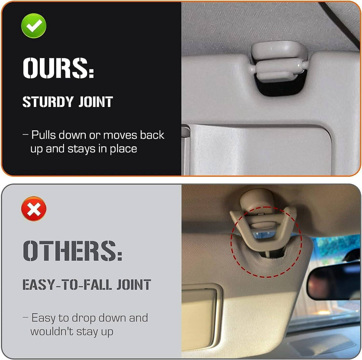 Solidspare Right Sun Visor Passenger Side For Honda Civic 2006-2011 Grey 83230-SNA-A01ZC