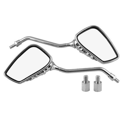 Solidspare Universal Bicycle Mirror Bike Rear View Side Mirrors 8mm 10mm Skull Hand Style