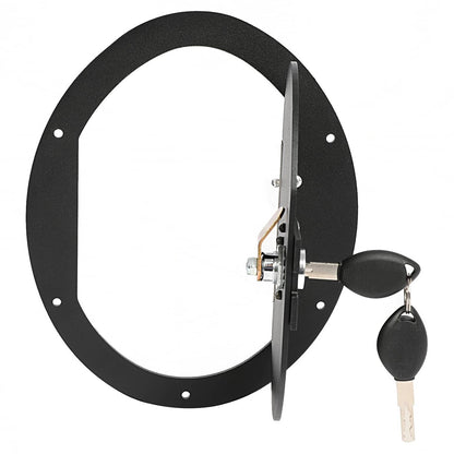 Solid Spare New Black Powder Coated Locking Fuel Door For Hummer H3 & H3T M1025 M1025A1