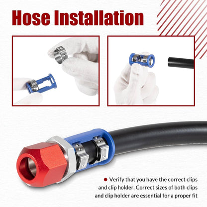 Solidspare 800-671 A/C Line Splice Kit for 3/8” Line With No.6 Hose 24" Line to Hose Repair