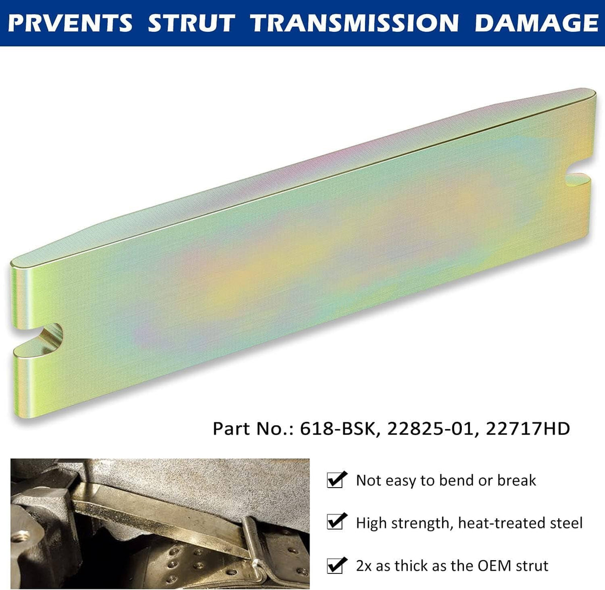 Solid Spare PW518AC Strut Band Anchor Heavy Duty Band Strut 22717HD for 47RE 48RE A518 A618